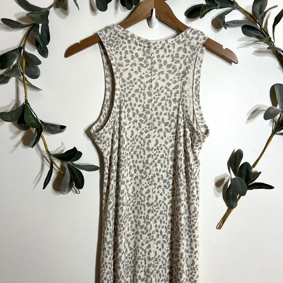 Z Supply Gray Leopard Maxi Dress - Picture 7 of 8